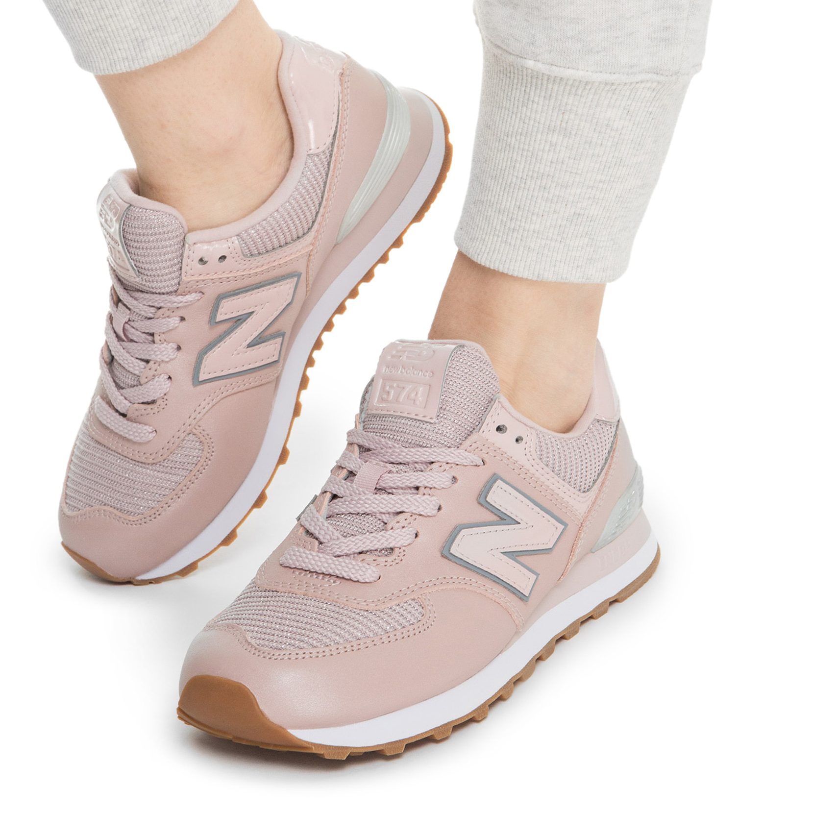 New Balance 574 розовые женские